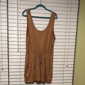 Gold sparkle Sleeveless Romper